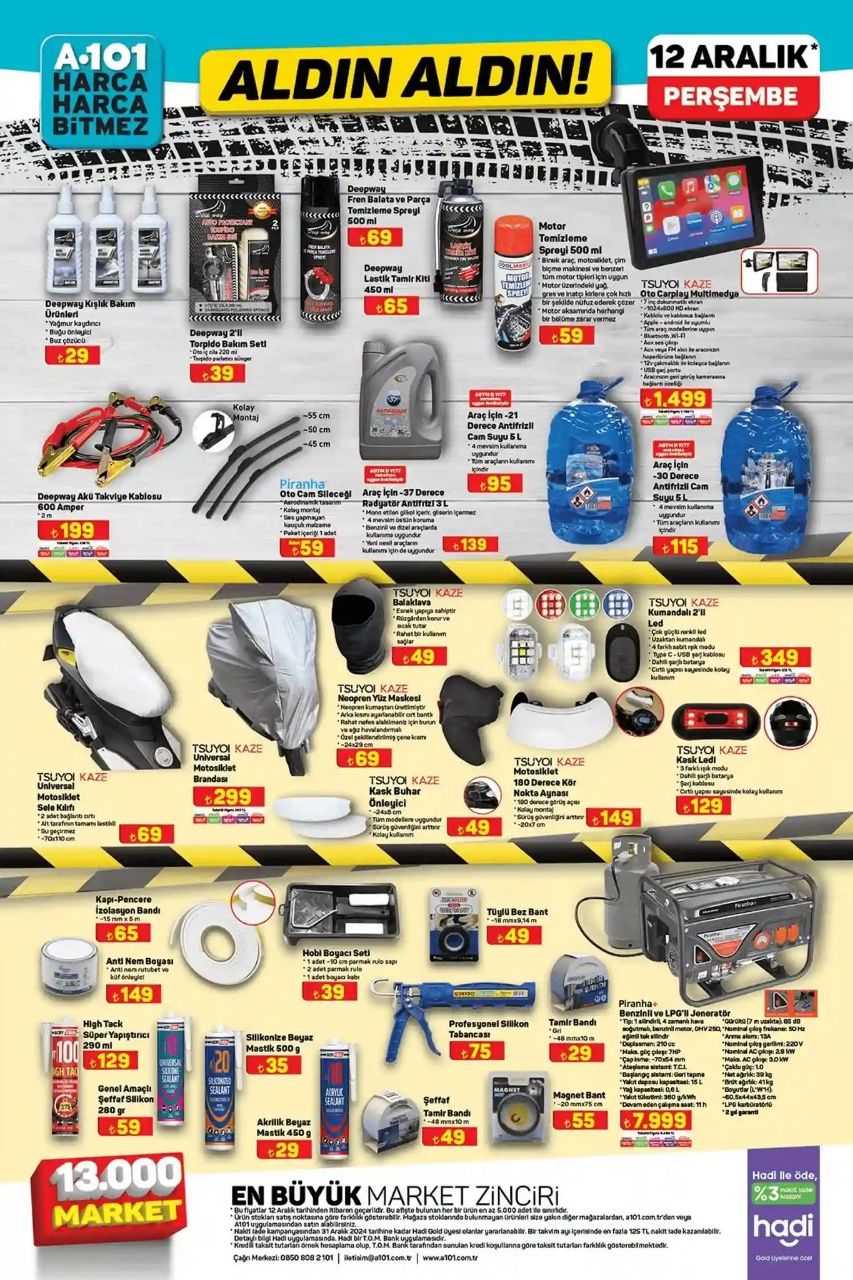 A101'in 12 Aralık Perşembe Kataloğunda Kaçırılmayacak İndirimler!
