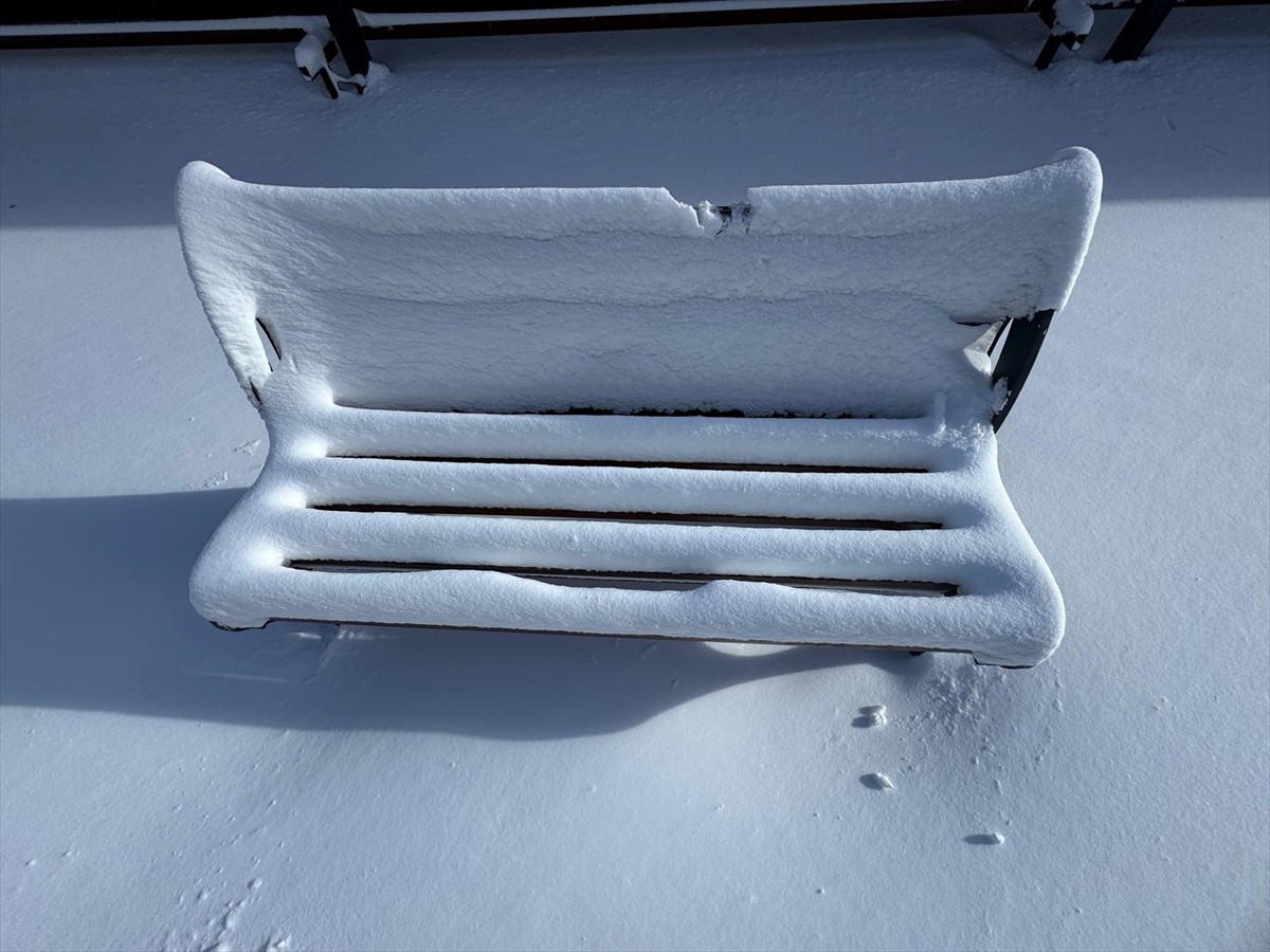 Ardahan'da kar yağışı ve soğuk hava etkili oldu.