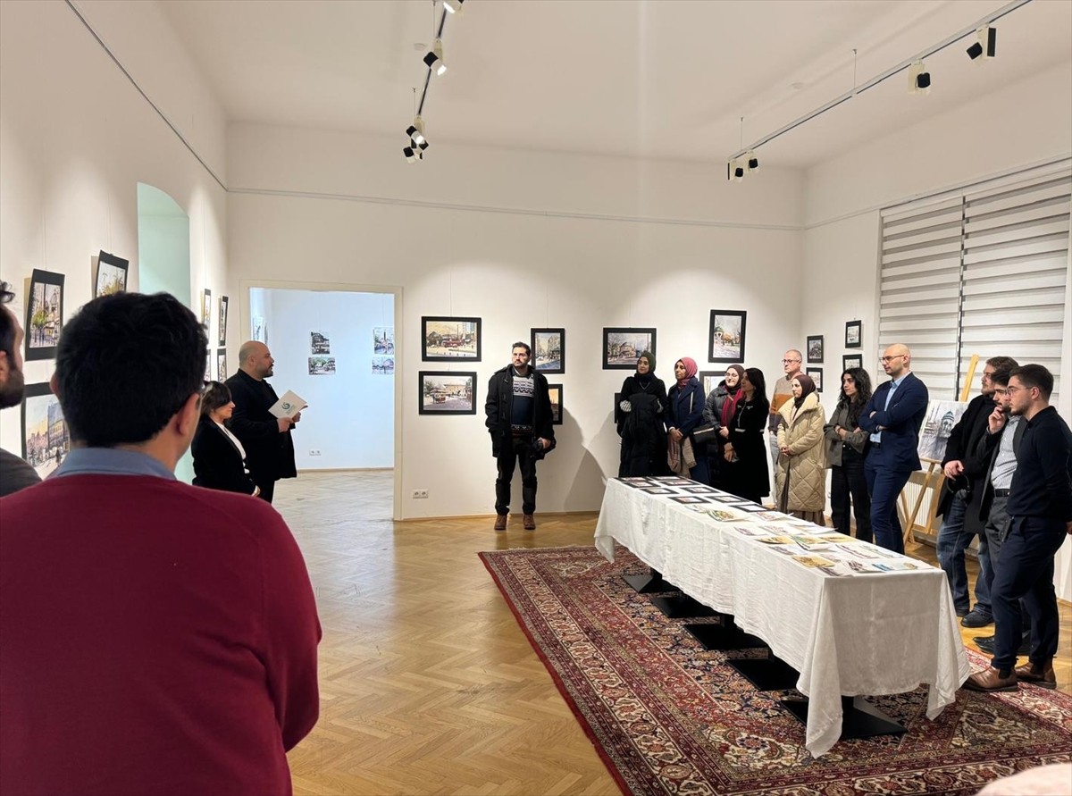 Avusturya'da Viyana Yunus Emre Enstitüsü (YEE) tarafından düzenlenen "Suluboya Resimlerde...