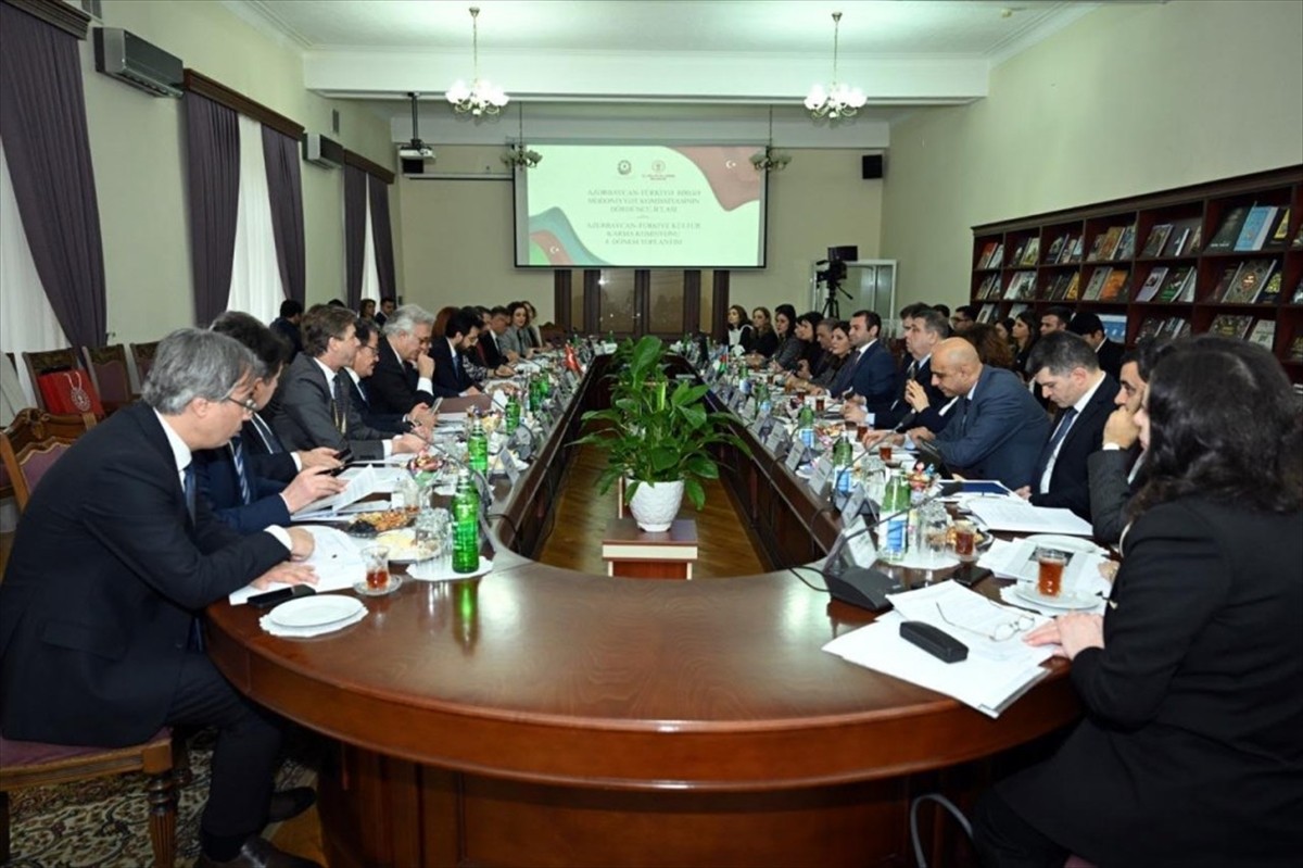 Azerbaycan'ın başkenti Bakü'de, Türkiye-Azerbaycan Ortak Kültür Komisyonu 4. toplantısı...