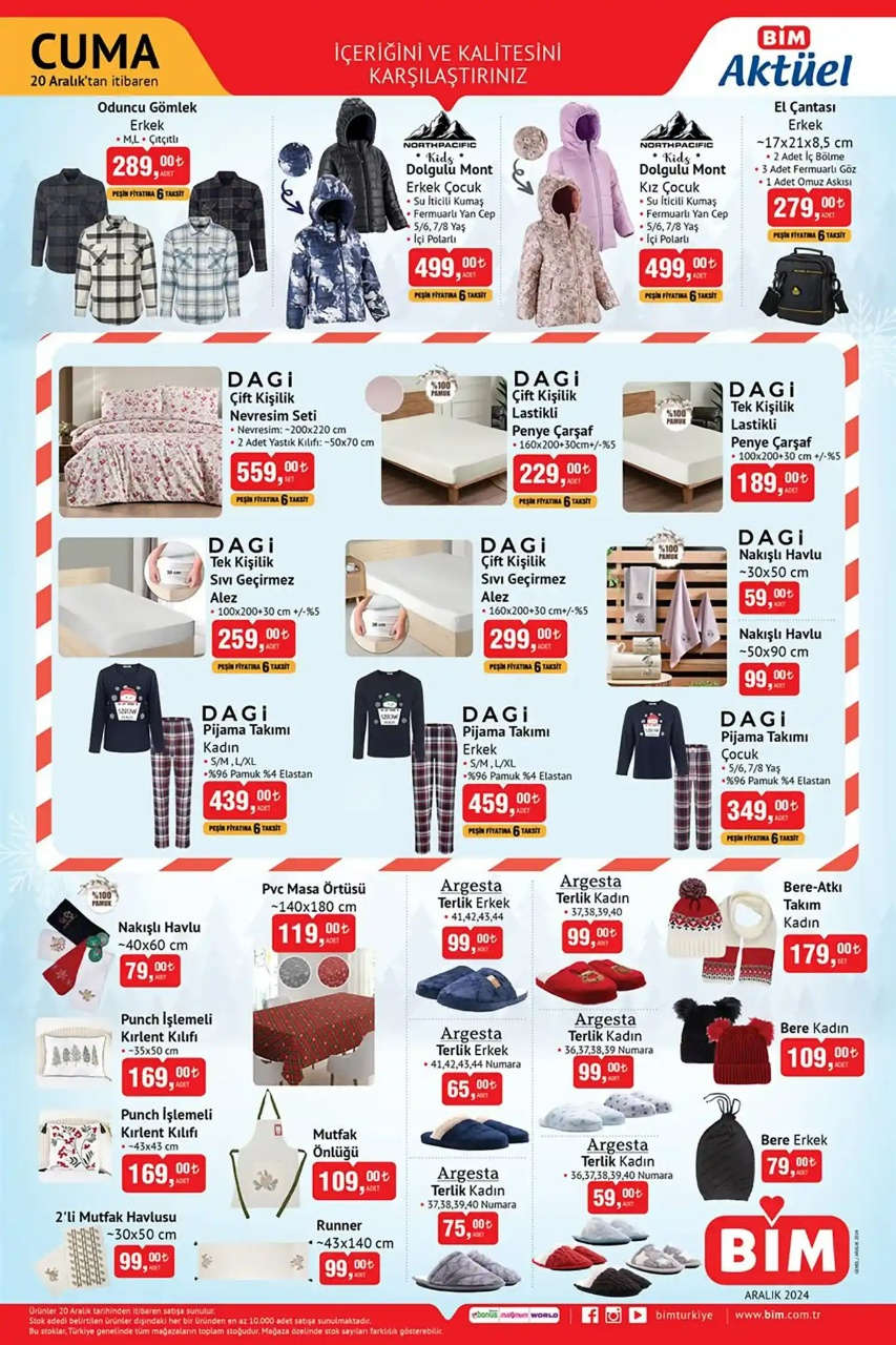 BİM 20 Aralık 2024 Aktüel Ürünler Kataloğu ile Avantajlı Yeni Yıl Fırsatları