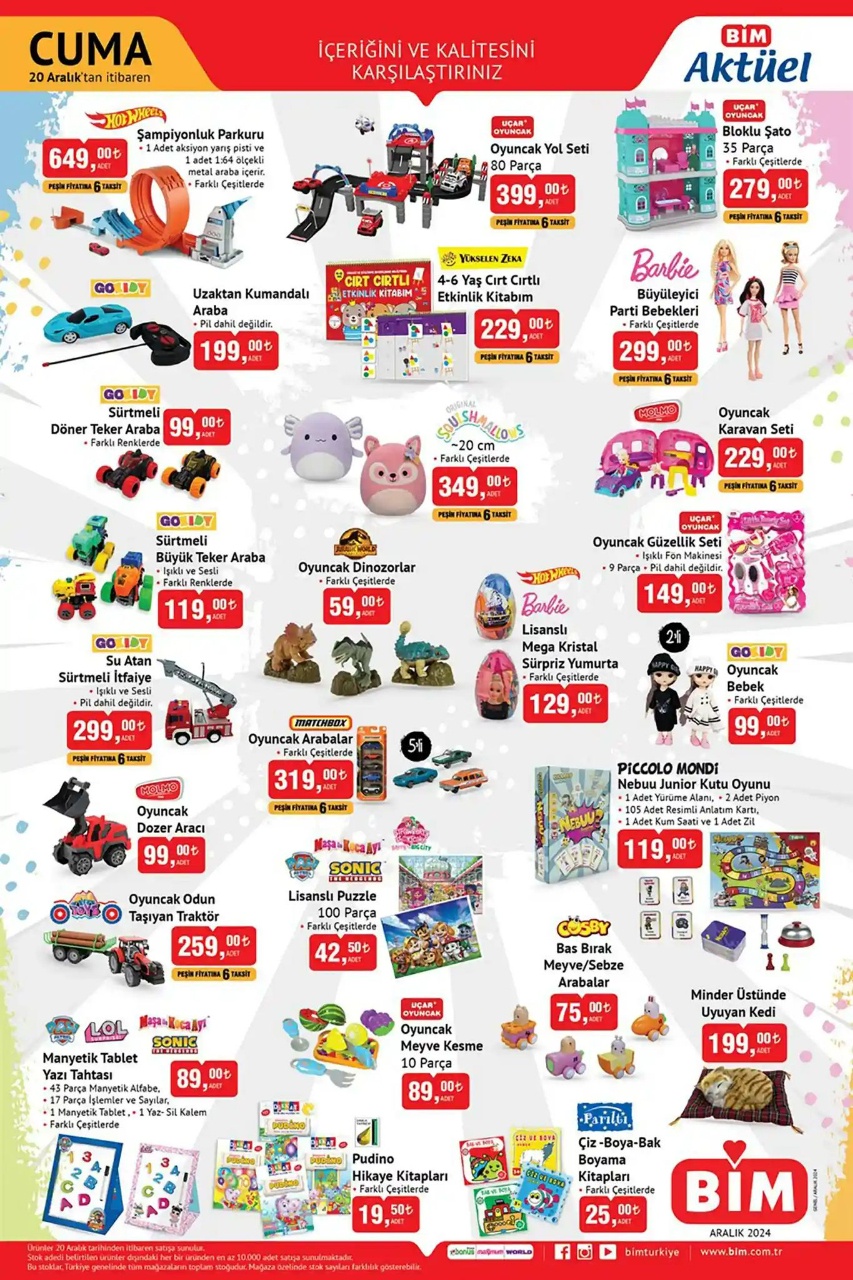 BİM 20 Aralık 2024 Aktüel Ürünler Kataloğu ile Avantajlı Yeni Yıl Fırsatları