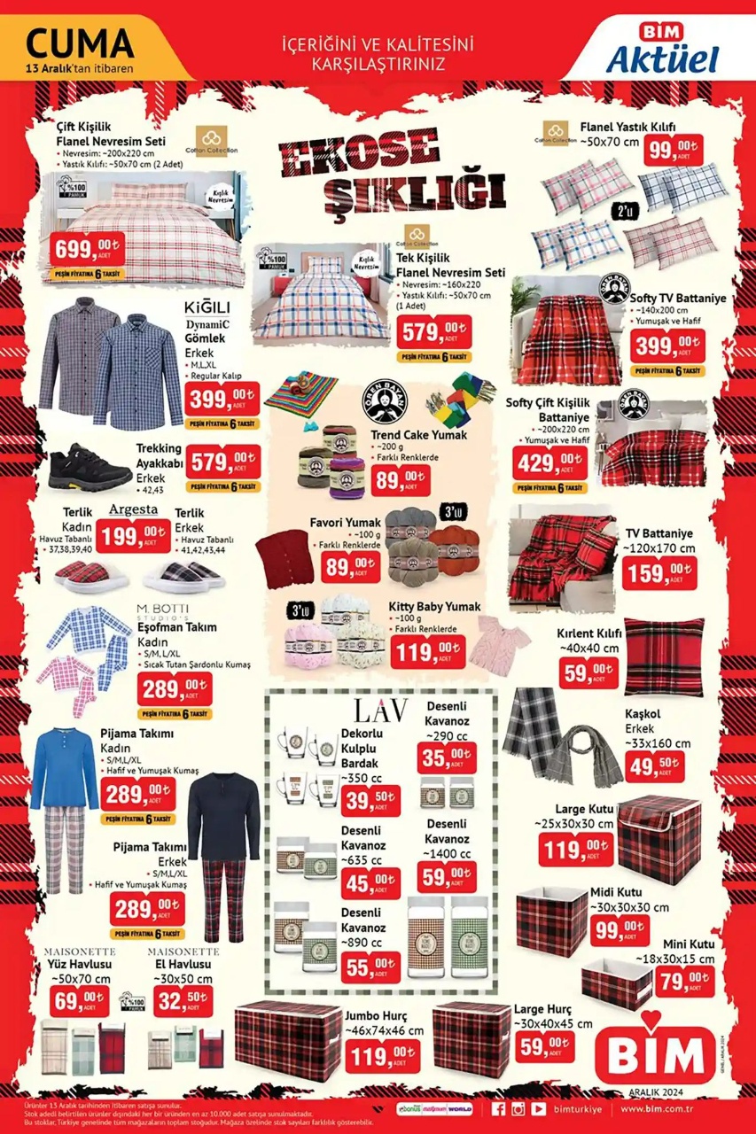 BİM'in 13 Aralık 2024 Aktüel Ürünler Kataloğu ile İndirimlere Son İki Gün!