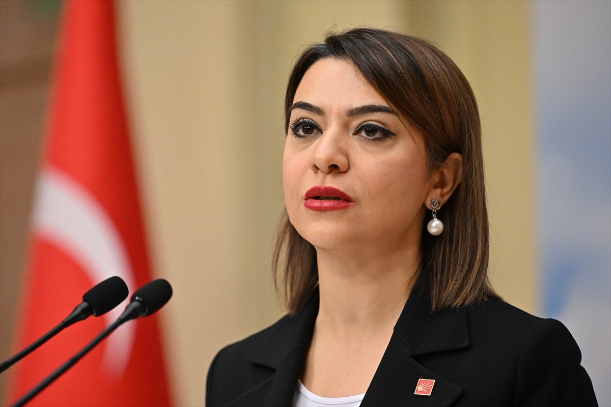 CHP Genel Başkan Yardımcısı Gamze Taşcıer, parti genel merkezinde basın toplantısı...