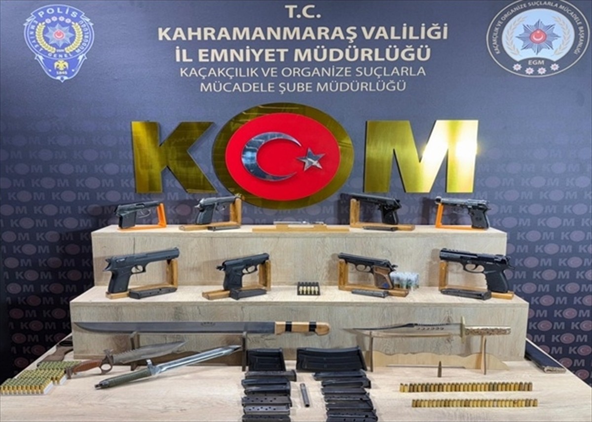 Kahramanmaraş merkezli 3 ilde düzenlen operasyonda 27 silah ele geçirildi, 3 zanlı tutuklandı. 