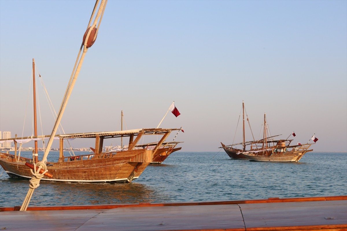 Katar’da geleneksel denizcilik kültürünü yaşatmayı amaçlayan Katara 14. Geleneksel Dhow Festivali...
