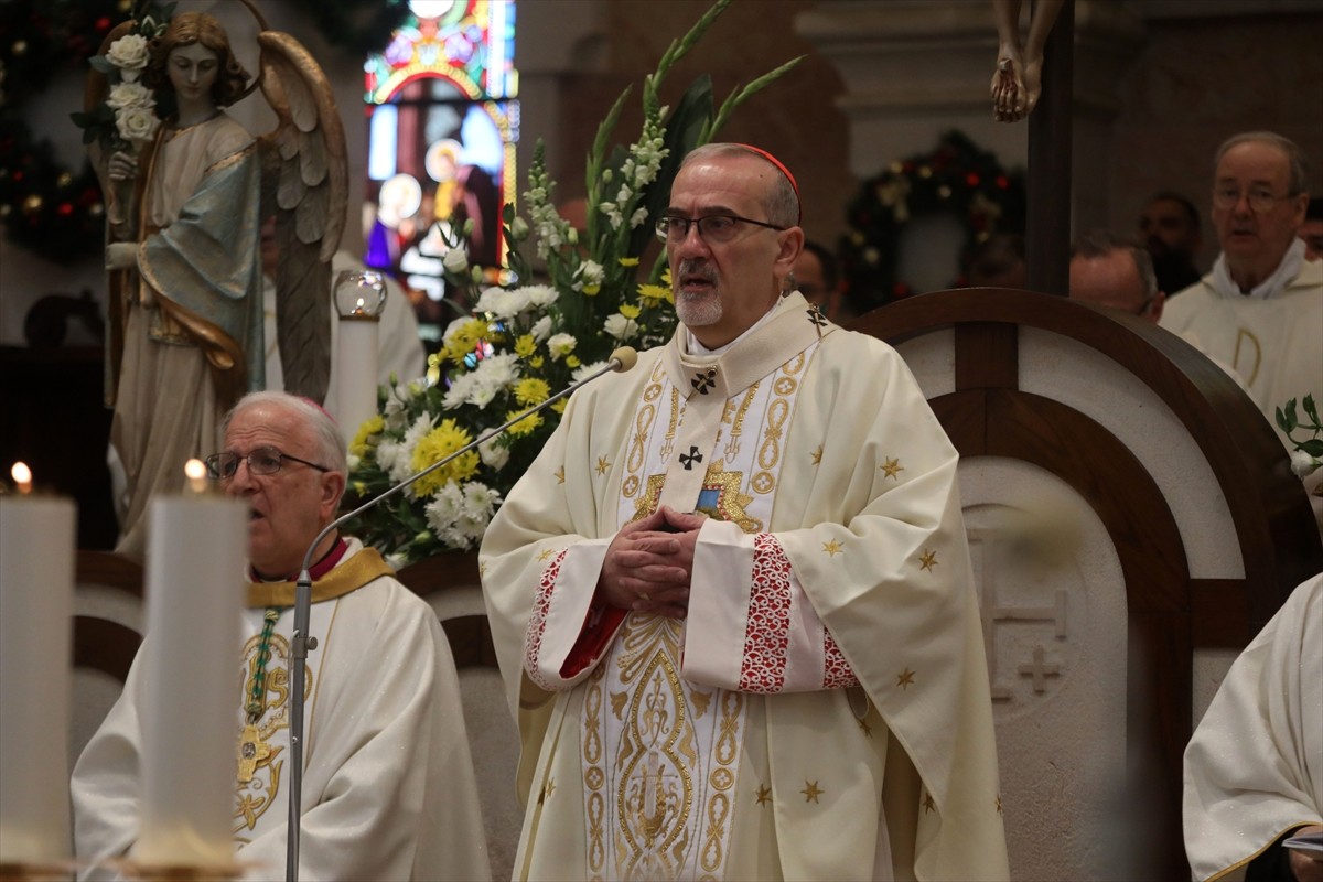 Kudüs Latin Patriği Kardinal Pierbattista Pizzaballa (fotoğrafta), işgal altındaki Batı Şeria'nın...