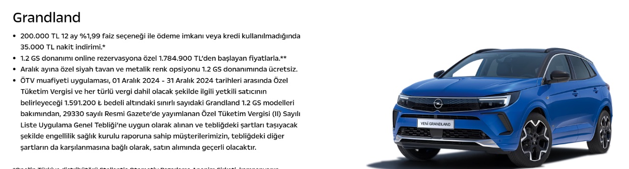 OPEL'den Aralık Ayına Özel Faizsiz Kredi İmkanları