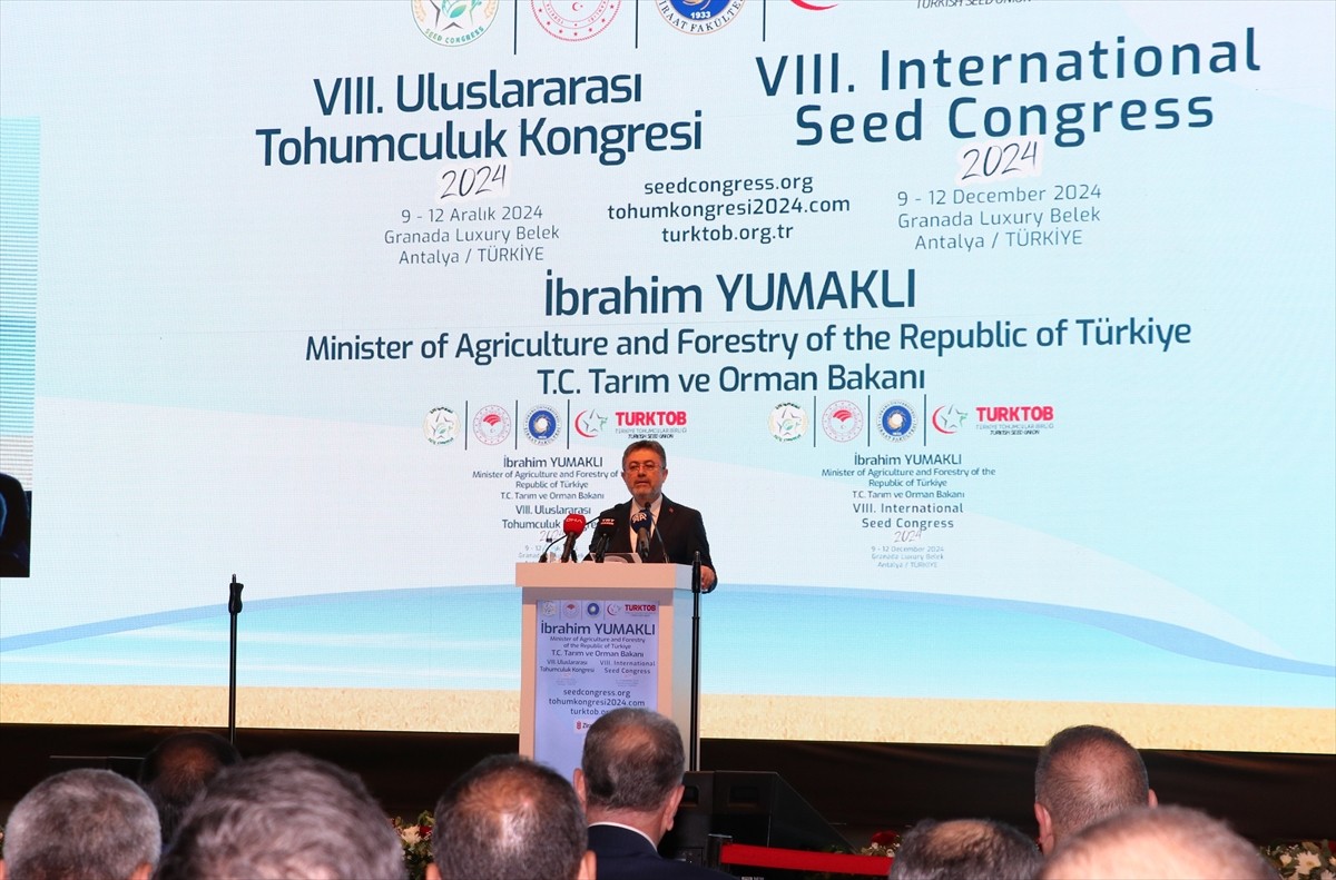 Tarım ve Orman Bakanı İbrahim Yumaklı, Antalya'nın Belek Turizm Merkezi'ndeki bir otelde Türkiye...