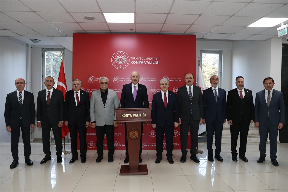 TBMM Başkanı Numan Kurtulmuş, çeşitli programlara katılmak üzere geldiği Konya'da, Vali İbrahim...
