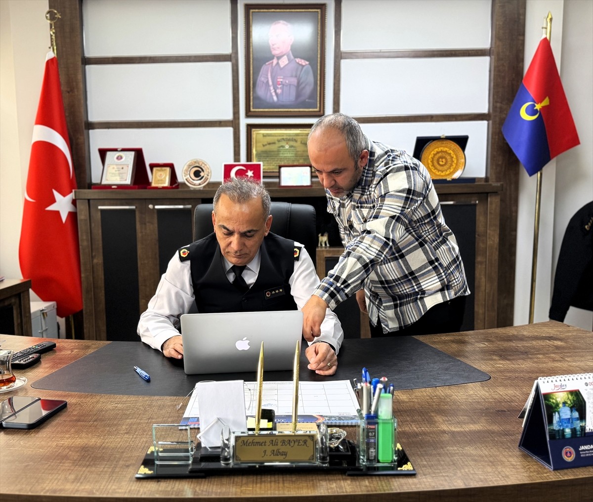  Aksaray İl Jandarma Komutanı Albay Mehmet Ali Bayer, Anadolu Ajansının (AA) gözünden 2024'e damga...