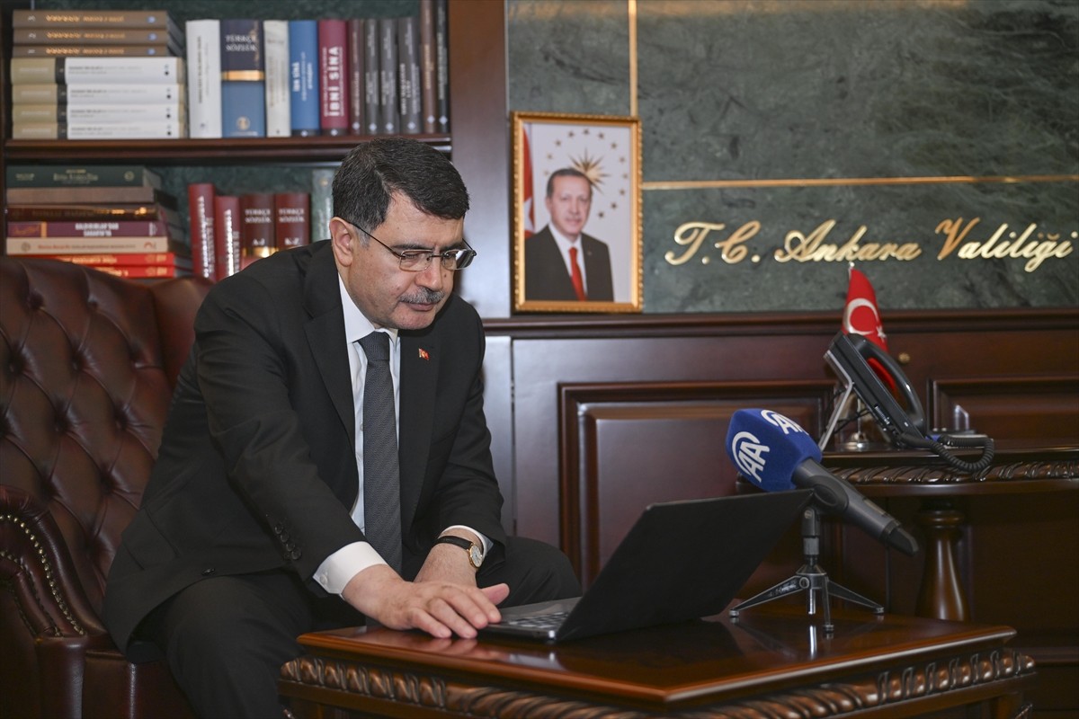 Ankara Valisi Vasip Şahin, Anadolu Ajansının (AA) gözünden 2024'e damga vuran olaylara ve yaşama...
