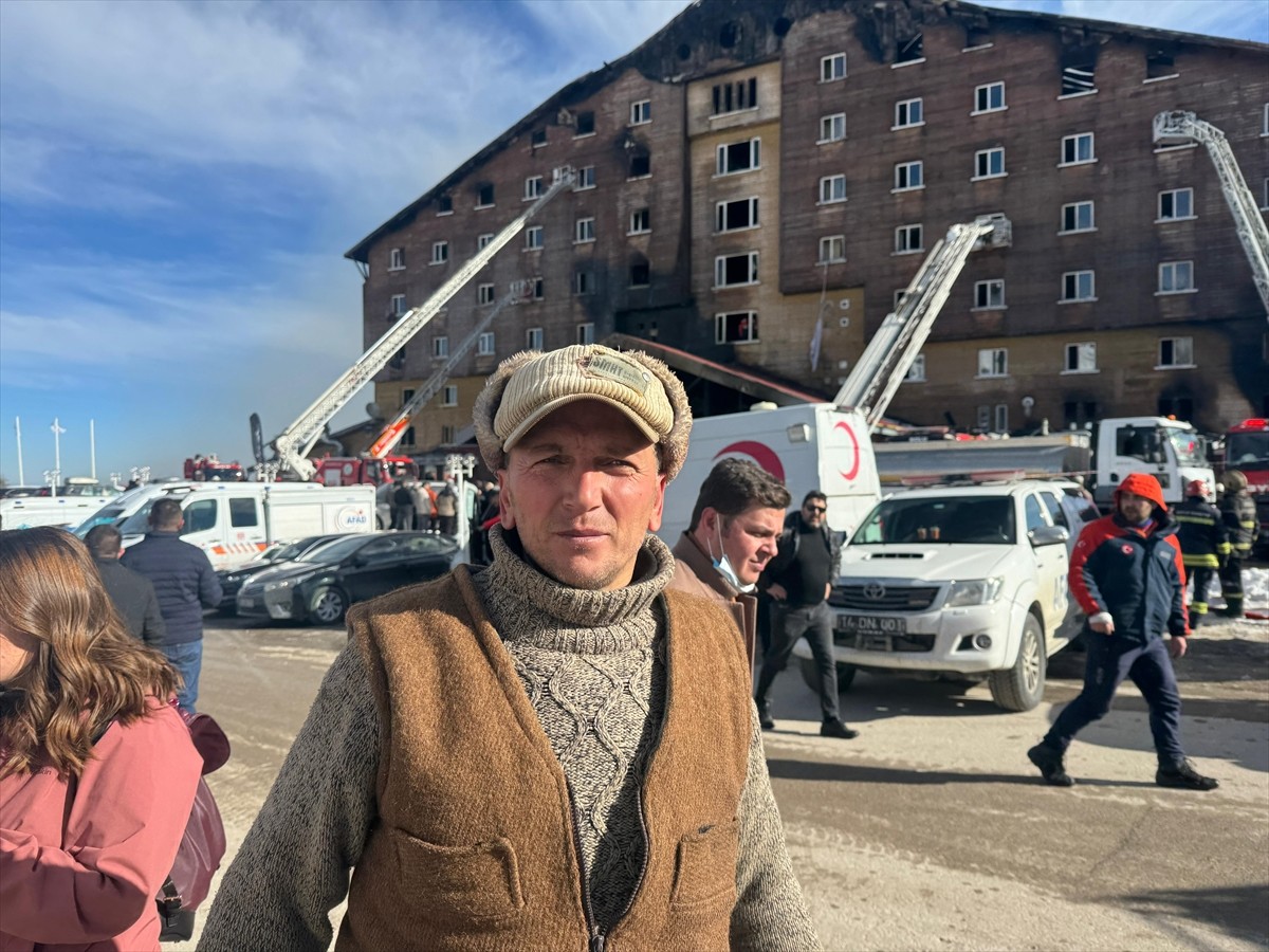 Bolu Kartalkaya Kayak Merkezi'nde otelde çıkan yangında yaşananları görgü tanıkları anlattı. Görgü...