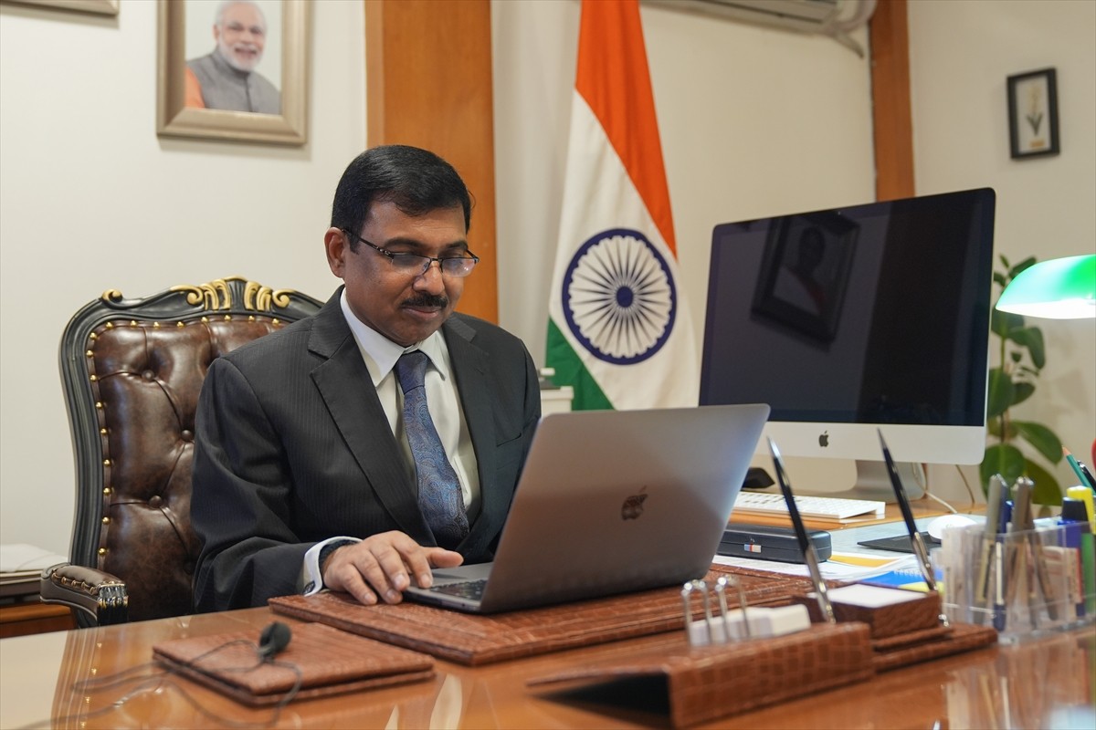 Hindistan'ın Ankara Büyükelçisi Muktesh Pardeshi, Anadolu Ajansının (AA) "Yılın Kareleri"...