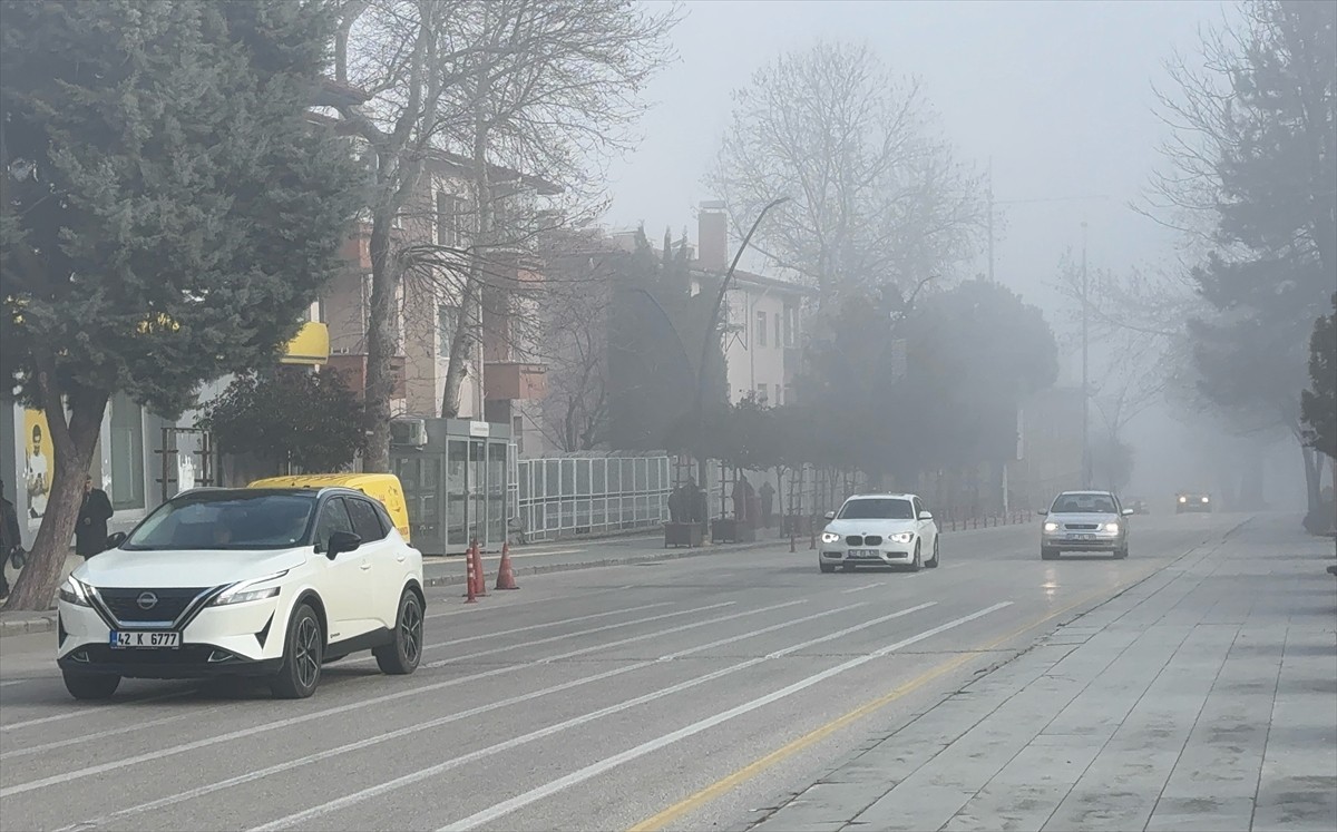 Isparta'da kent genelinde sis etkili oldu.