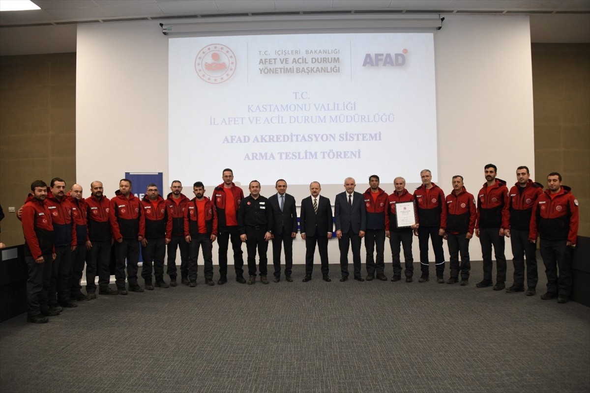 Kastamonu İl Afet ve Acil Durum Müdürlüğünde (AFAD) arama kurtarma alanındaki akreditasyon...