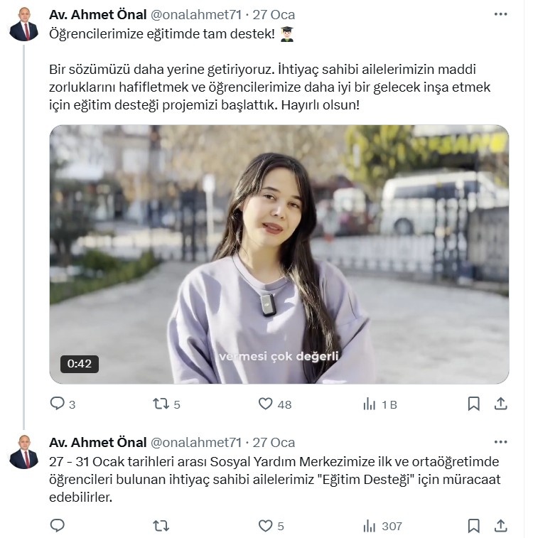 Kırıkkale Belediyesi'nden Eğitim Desteği Müjdesi