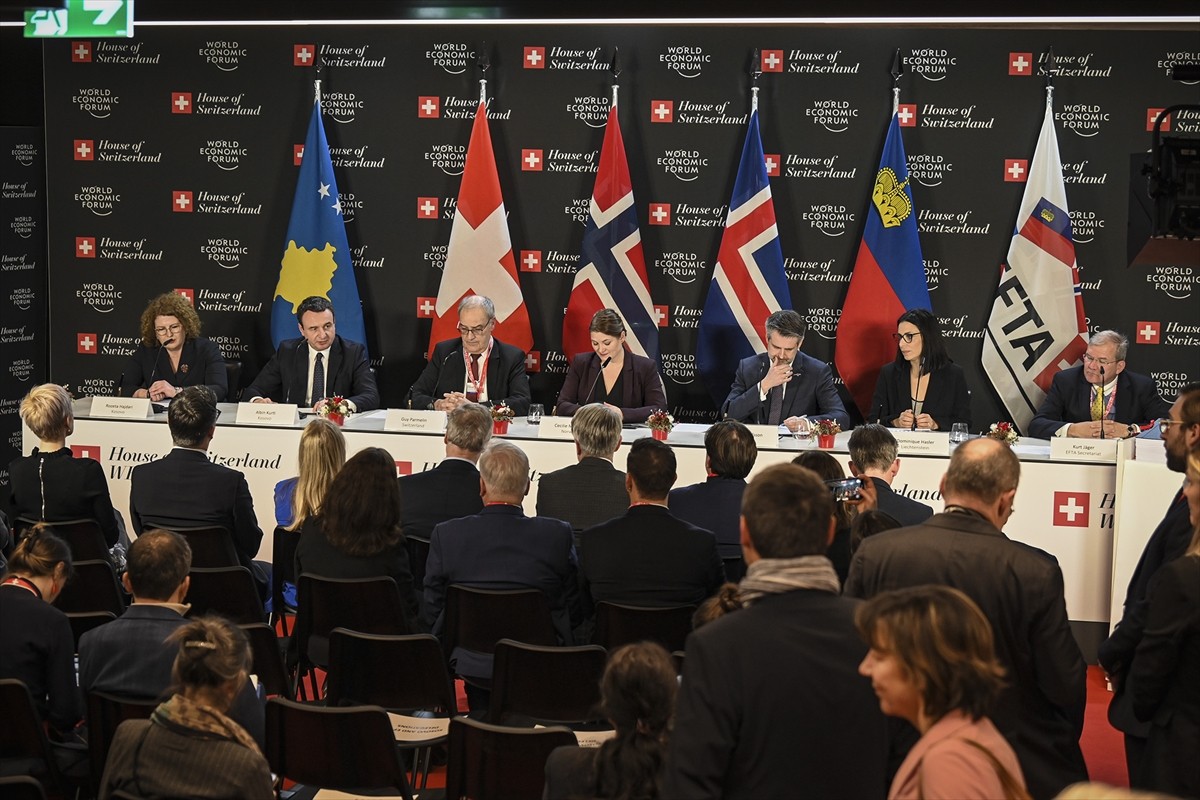 Kosova ile İzlanda, Lihtenştayn, İsviçre ve Norveç'ten oluşan Avrupa Serbest Ticari Birliği (EFTA)...