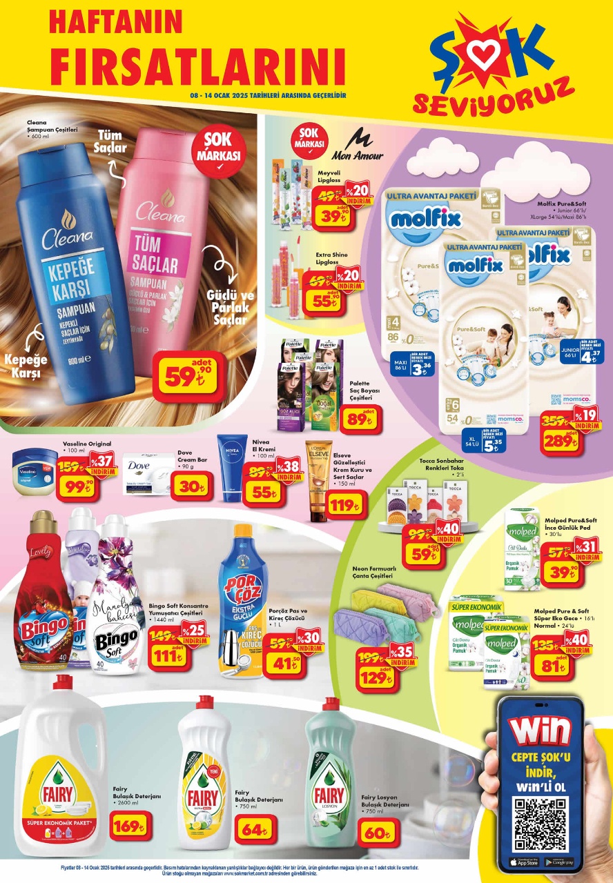 ŞOK'ta Kadınlar İçin Deterjanlarda Yüzde 25-30 İndirim Fırsatı