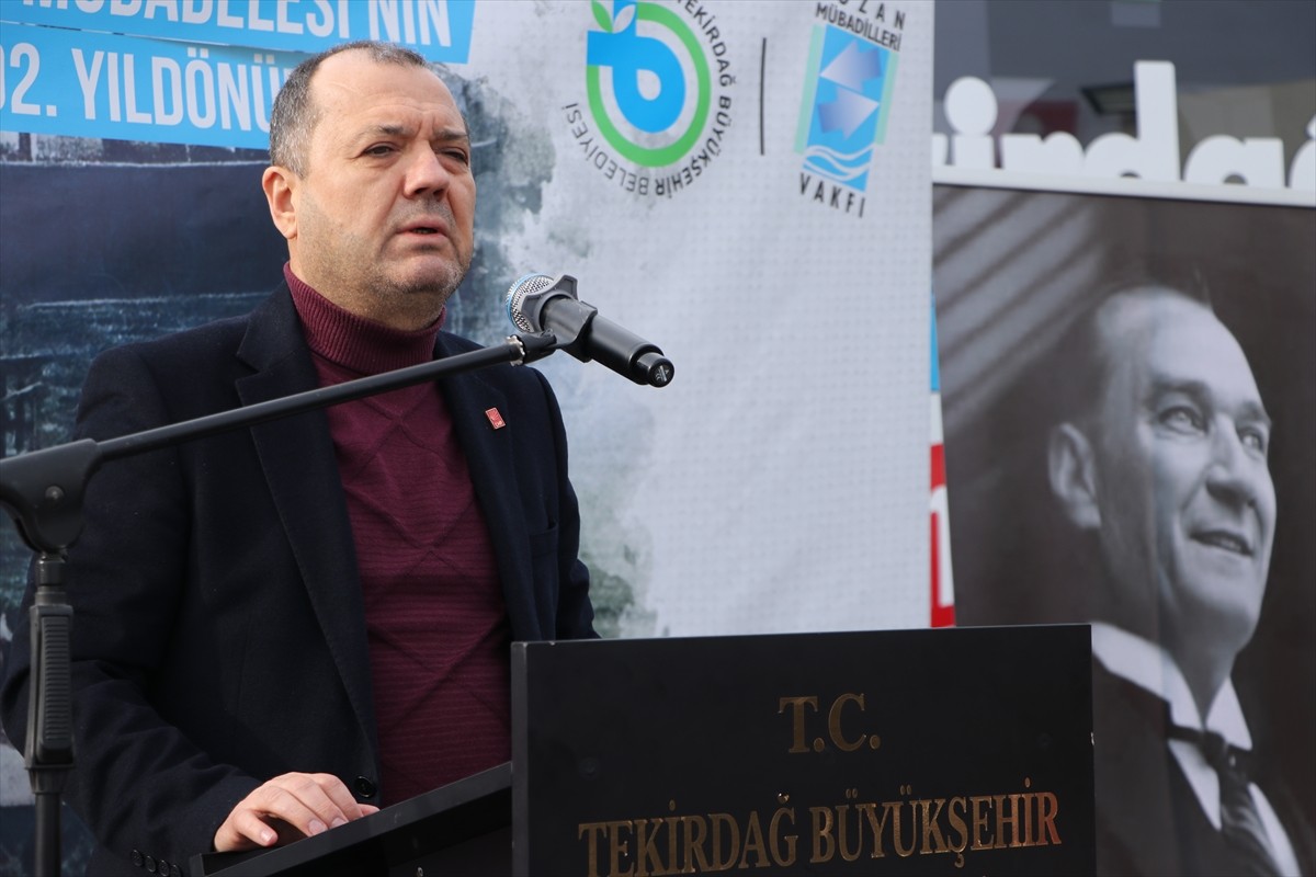 Tekirdağ'da, Türkiye-Yunanistan nüfus mübadelesinin 102. yılı dolayısıyla anma programı...