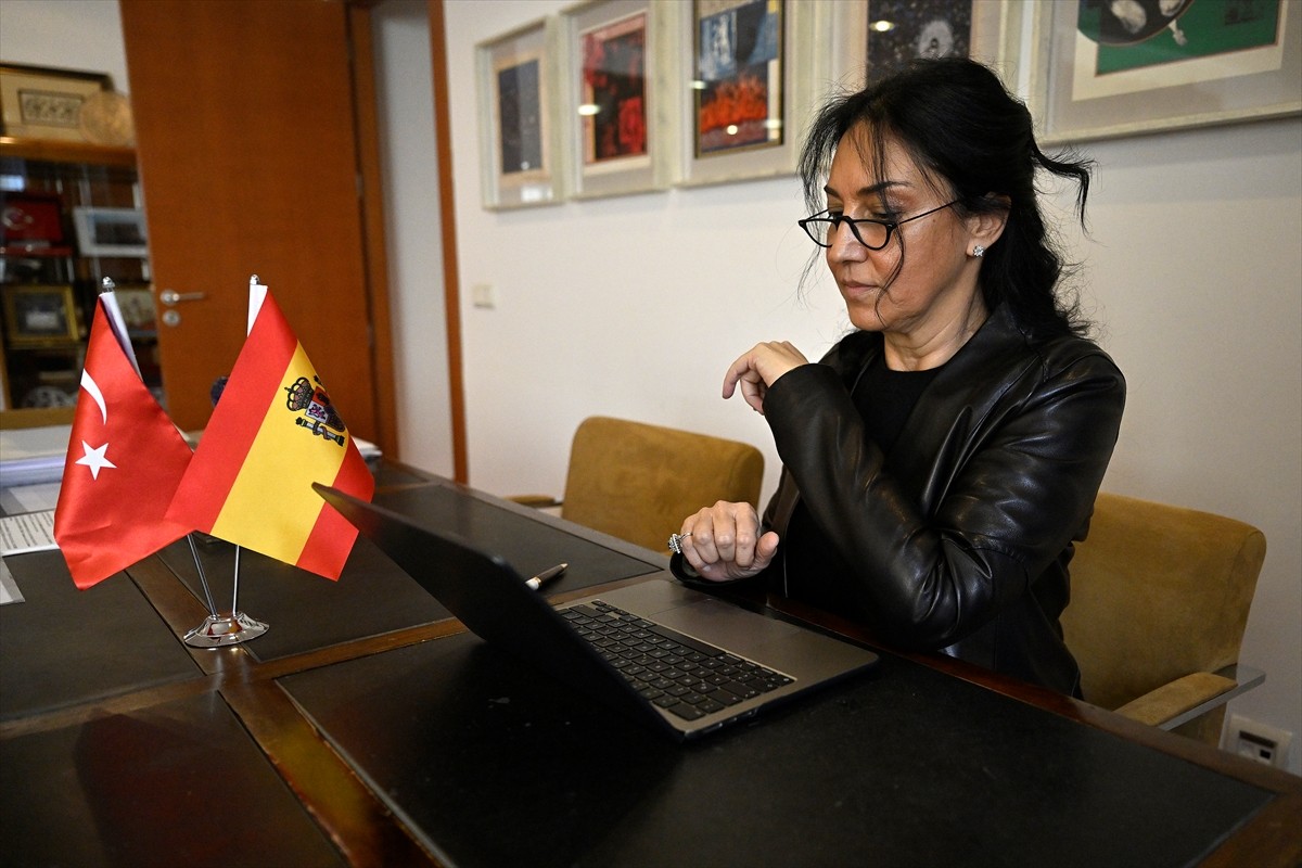 Türkiye'nin Madrid Büyükelçisi Nüket Küçükel Ezberci, Anadolu Ajansının (AA) gözünden, 2024'e...
