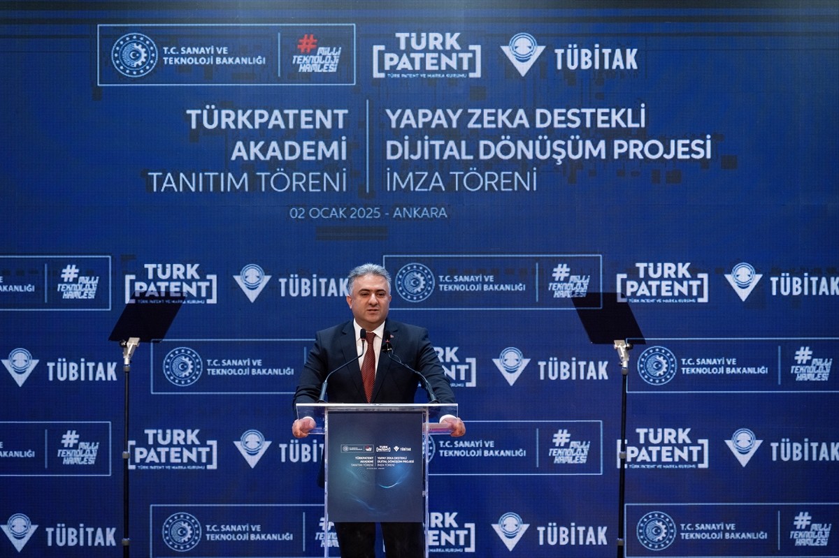 TÜRKPATENT Akademi Tanıtımı ve Yapay Zeka Destekli Dijital Dönüşüm Projesi İmza Töreni, Sanayi ve...