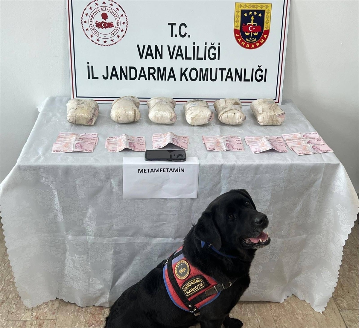 Van'da jandarma ekiplerince 20-26 Ocak'ta gerçekleştirilen operasyonlarda 181 kilo 357 gram...