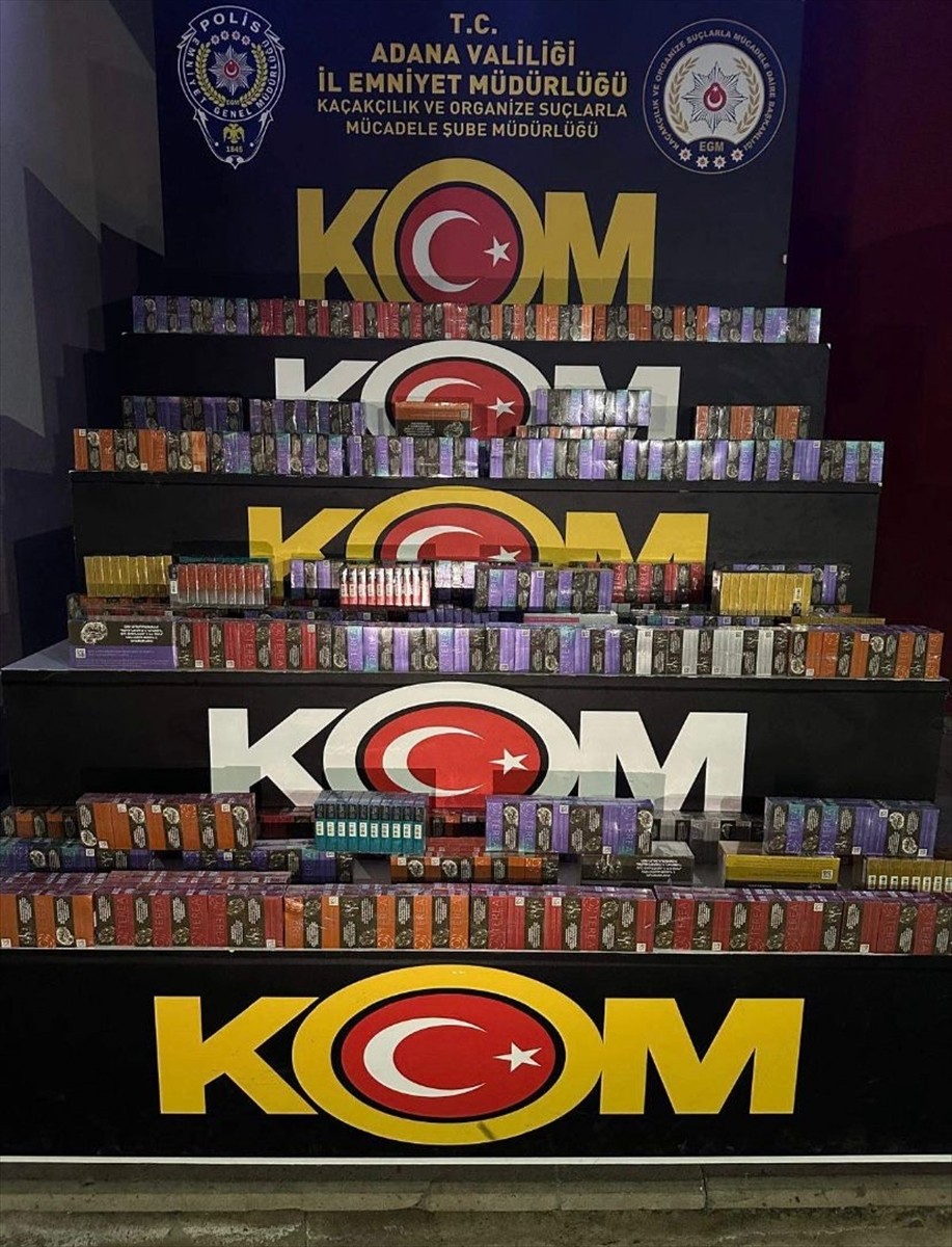 Adana'da kaçak 1000 elektronik sigara likidi ele geçirildi.