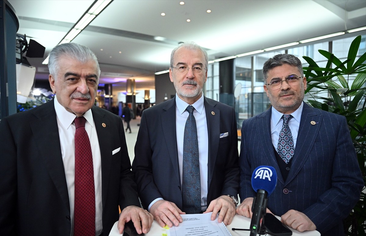 Akdeniz için Birlik Parlamenter Asamblesi (AİBPA) Türk heyeti, Brüksel'deki Avrupa Parlamentosu...