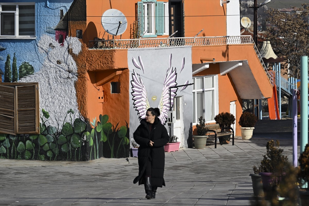 Ankara'nın Elmadağ ilçesinde, 300 haneden oluşan Yenidoğan ve Yenipınar Mahalleleri, "Renkliköy...
