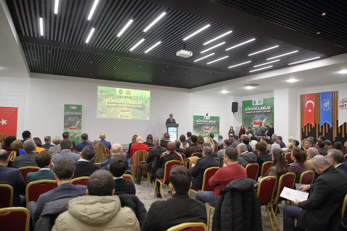 Çorum'da, "Sürdürülebilir Yaşam ve Kent: Çorum" çalıştayı gerçekleştirildi. 