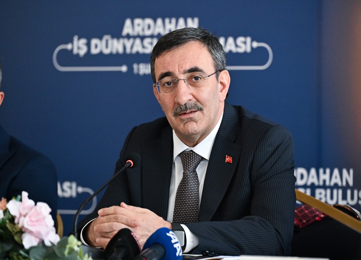 Cumhurbaşkanı Yardımcısı Cevdet Yılmaz, Ardahan'daki ziyaretleri kapsamında 'İş Dünyası Buluşması'...