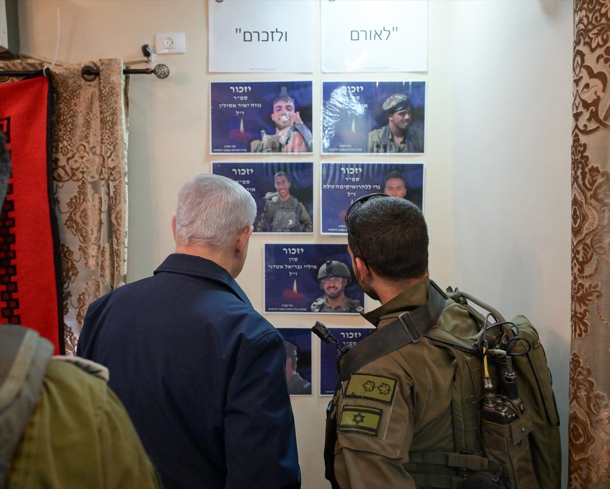 İsrail Başbakanı Binyamin Netanyahu, işgal altındaki Batı Şeria'nın kuzeyinde bulunan Tulkerim...