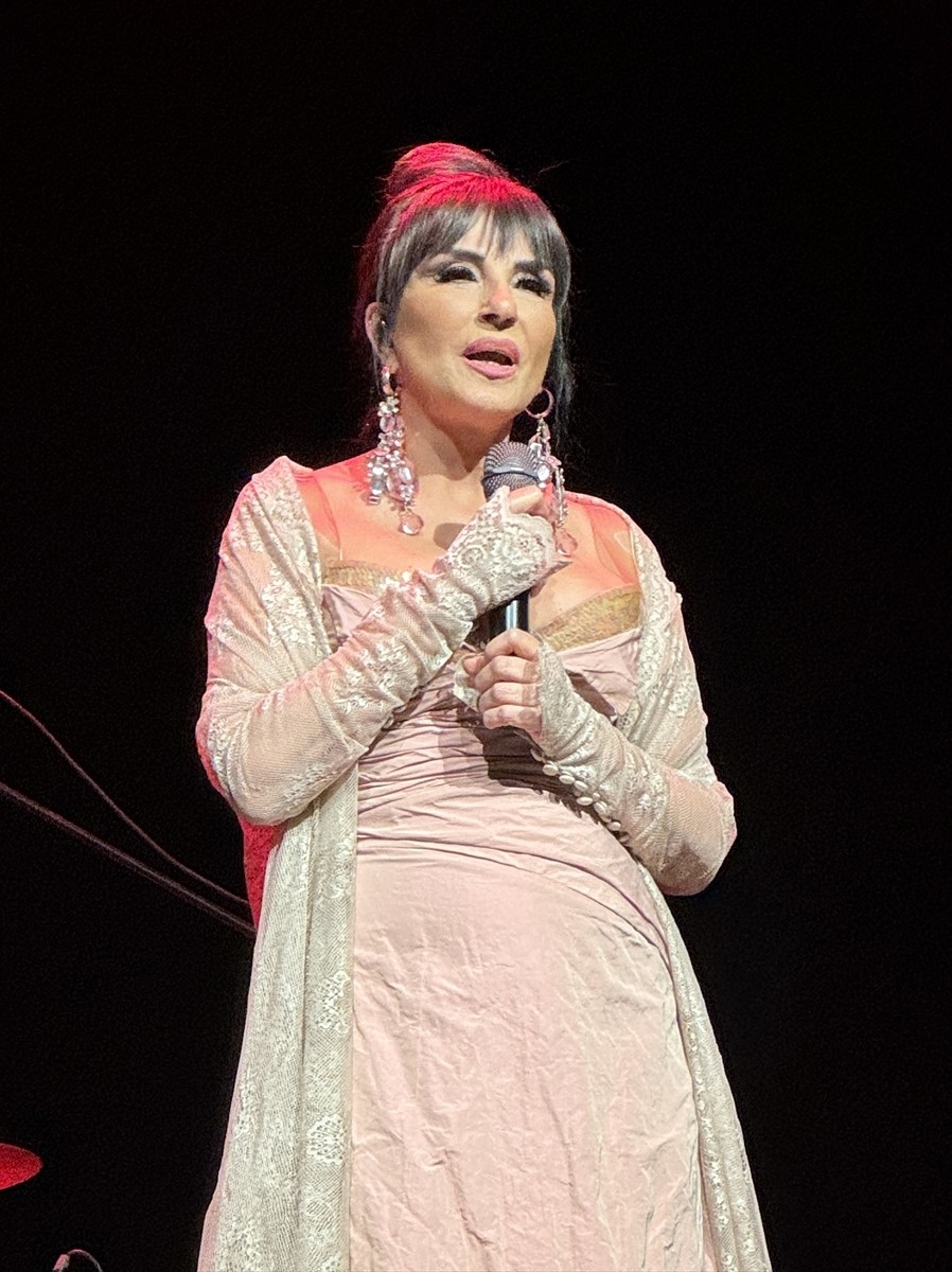 Sanatçı Ayşegül Aldinç, Fişekhane'de "Ayşegül Aldinç ile Yalnızlar Gecesi" konserinde sahne...