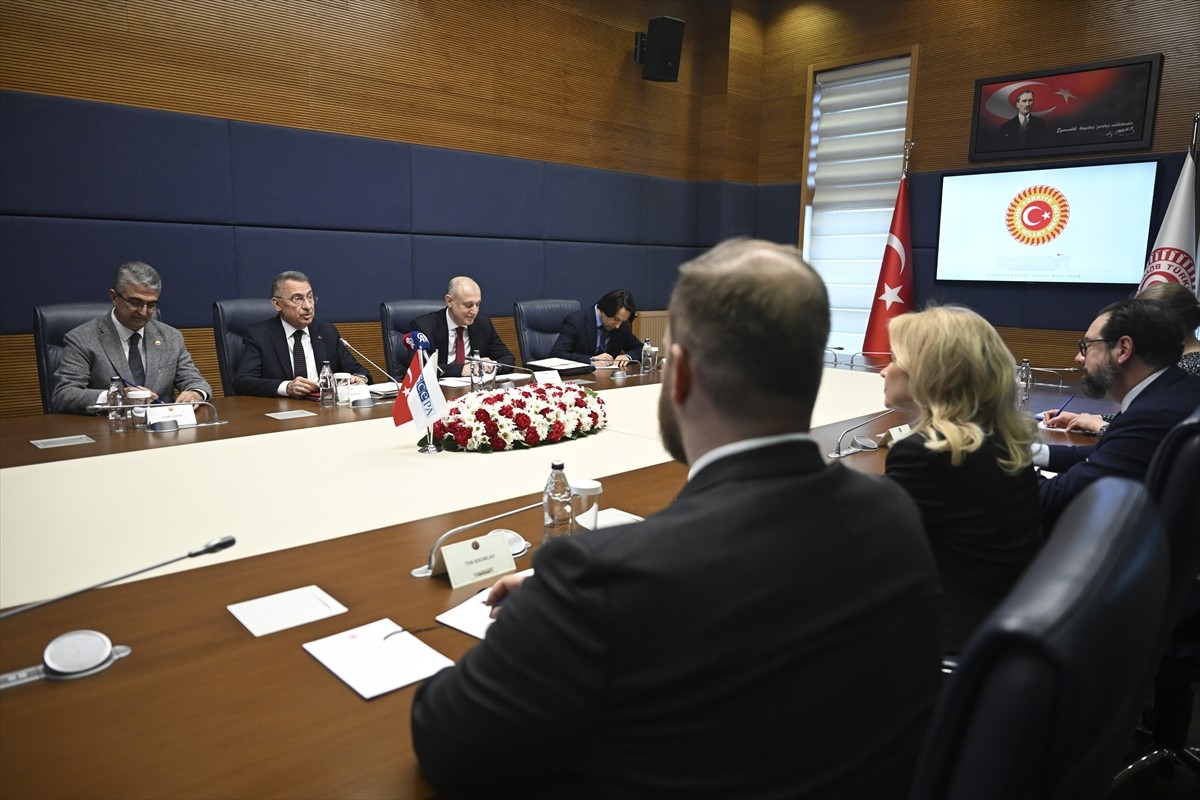 TBMM Dışişleri Komisyonu Başkanı, AK Parti Ankara Milletvekili Fuat Oktay (sol 2), Avrupa Güvenlik...