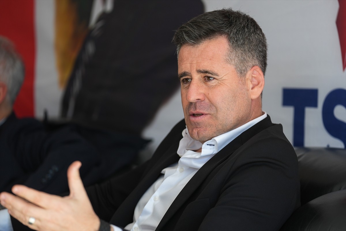 Trendyol 1. Lig ekibi Gençlerbirliği'nin teknik direktörü Hüseyin Eroğlu, Türkiye Spor Yazarları...