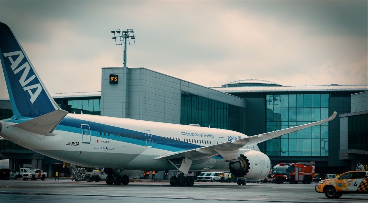 Ulaştırma ve Altyapı Bakanı Abdulkadir Uraloğlu, Japonya'nın en büyük hava yolu şirketi All Nippon...