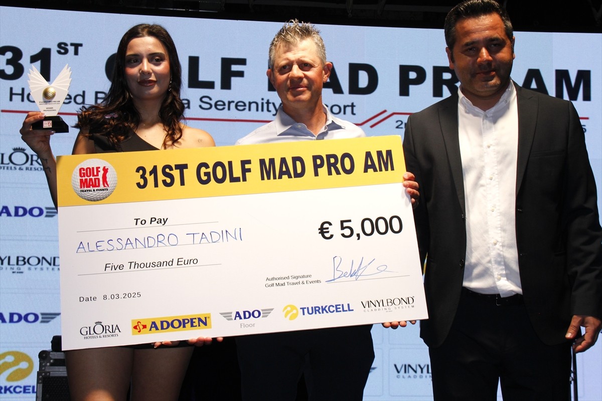 Antalya’da Golf Mad tarafından düzenlenen 31. Golf Mad Pro-Am Golf Turnuvası'nda İtalyan golfçü...