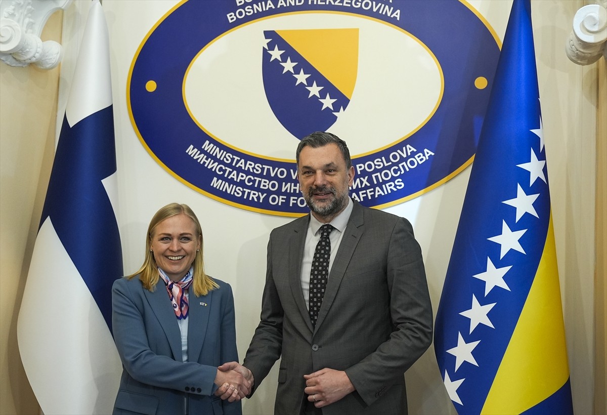 Avrupa Güvenlik ve İşbirliği Teşkilatı (AGİT) Dönem Başkanı ve Finlandiya Dışişleri Bakanı Elina...