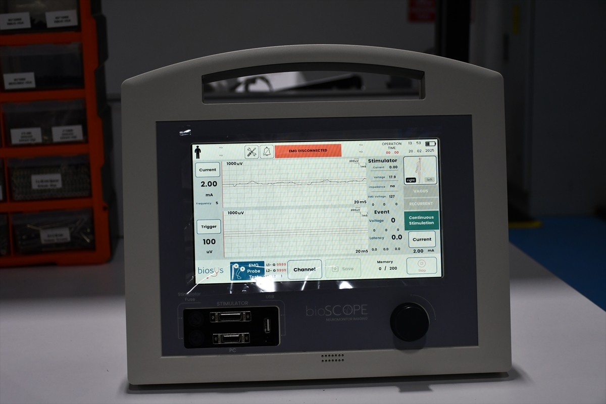 Batman'da Organize Sanayi Bölgesi'ndeki (OSB) fabrikada üretilen nöromonitör cihazı 3 ülkeye ihraç...