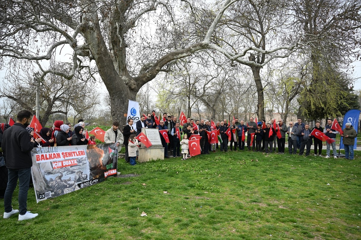 Edirne'de Balkan Savaşları şehitleri ve Gazze'de hayatını kaybedenler için anma programı...