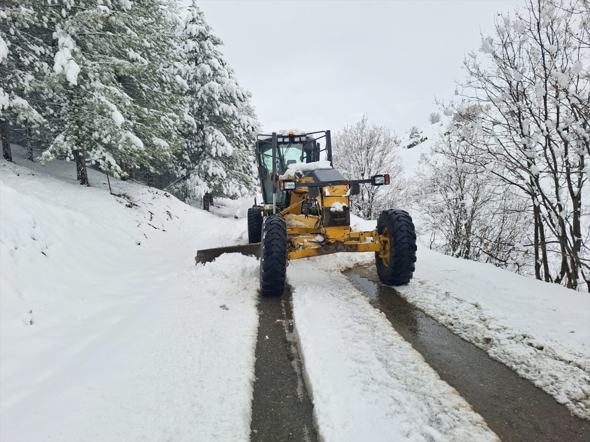 Elazığ'da kar ve tipi nedeniyle ulaşıma kapanan 293 köy yolundan 291'i ekiplerin çalışması sonucu...