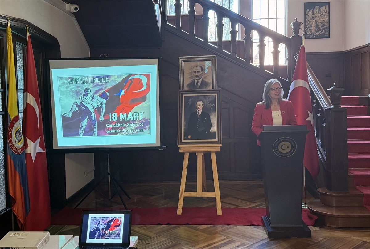 Güney Amerika ülkesi Kolombiya'da, 18 Mart Şehitleri Anma Günü ve Çanakkale Deniz Zaferi'nin 110....