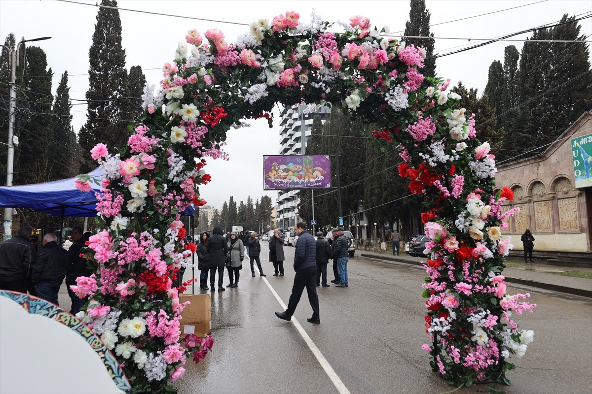 Gürcistan'ın başkenti Tiflis'e yakın Marneuli kentinde, baharın gelişini simgeleyen Nevruz Bayramı...