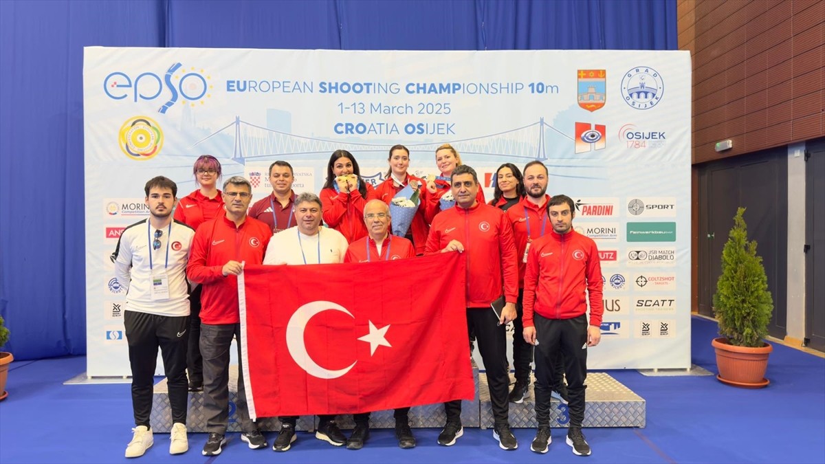 Hırvatistan'da düzenlenen Avrupa Havalı Silahlar Şampiyonası'nda milli atıcı Şevval İlayda Tarhan...