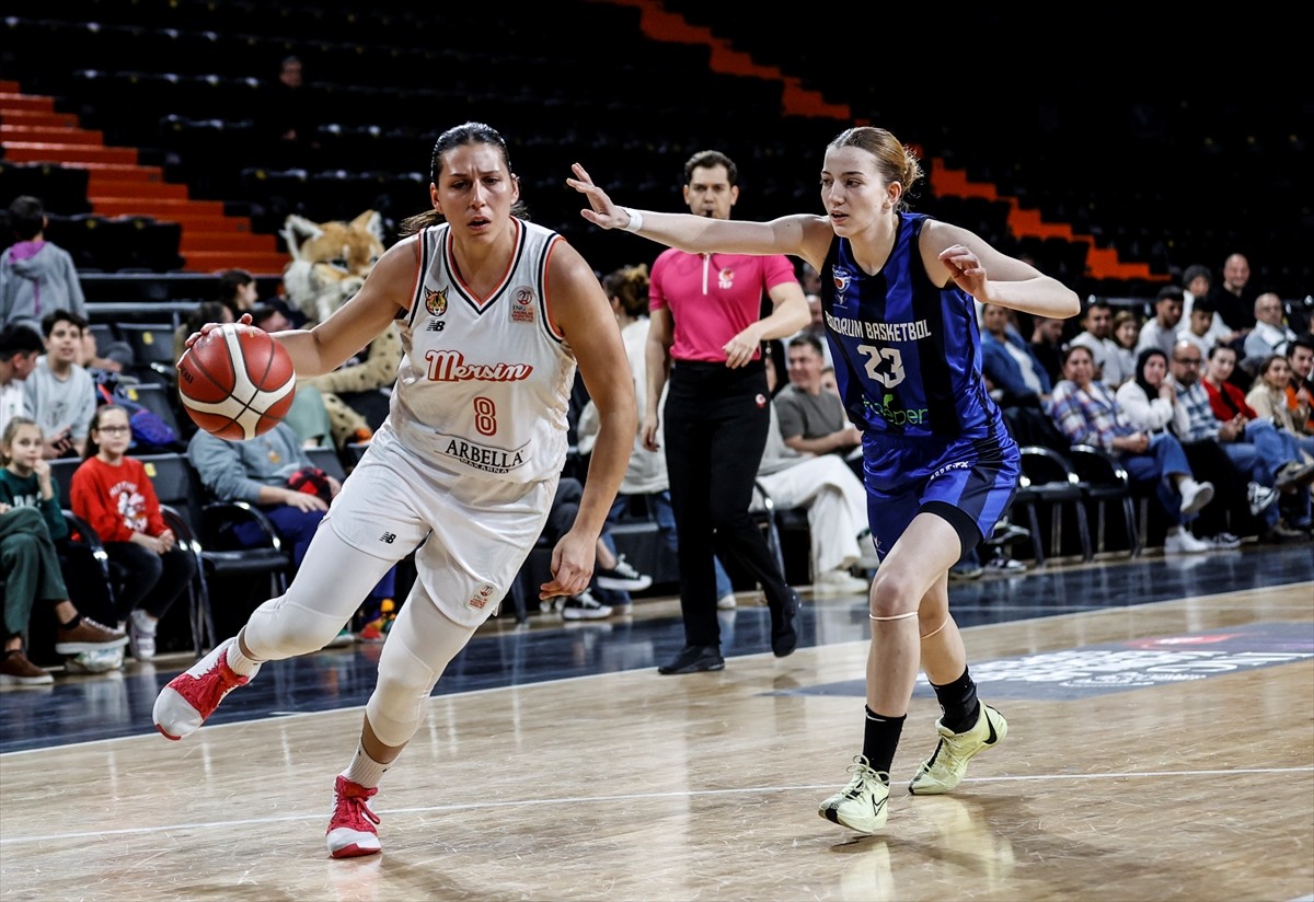 ING Kadınlar Basketbol Süper Ligi'nin 25. haftasında, ÇİMSA ÇBK Mersin ile Bodrum Basketbol...