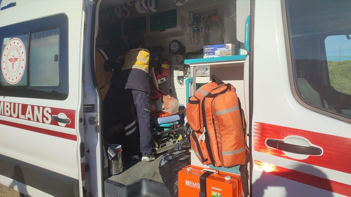 Konya'nın Seydişehir ilçesinde motosikleti ile su kanalına düşen kişi yaralandı.