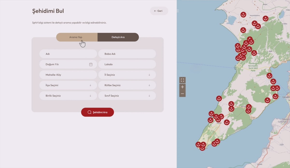 Kültür ve Turizm Bakanlığı Çanakkale Savaşları Gelibolu Tarihi Alan Başkanlığınca hazırlanan...