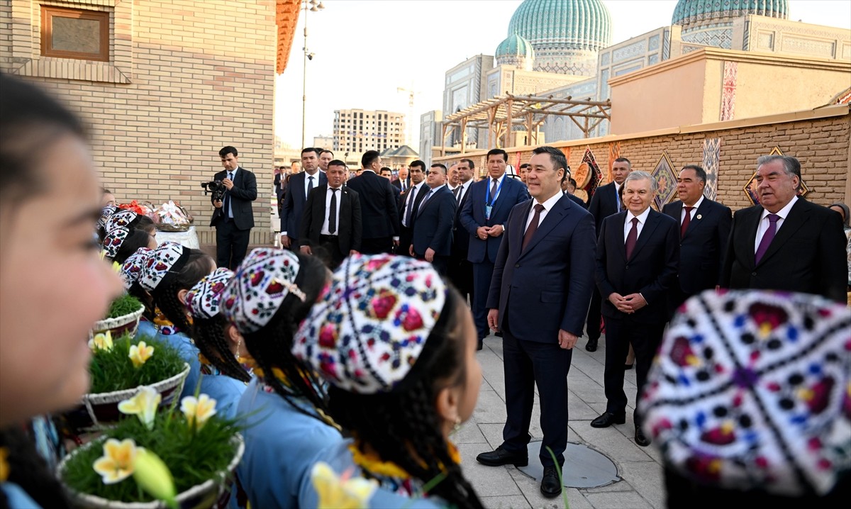 Tacikistan'ın ikinci büyük şehri Hocent'te, Uluslararası Nevruz Bayramı kapsamında şenlik...