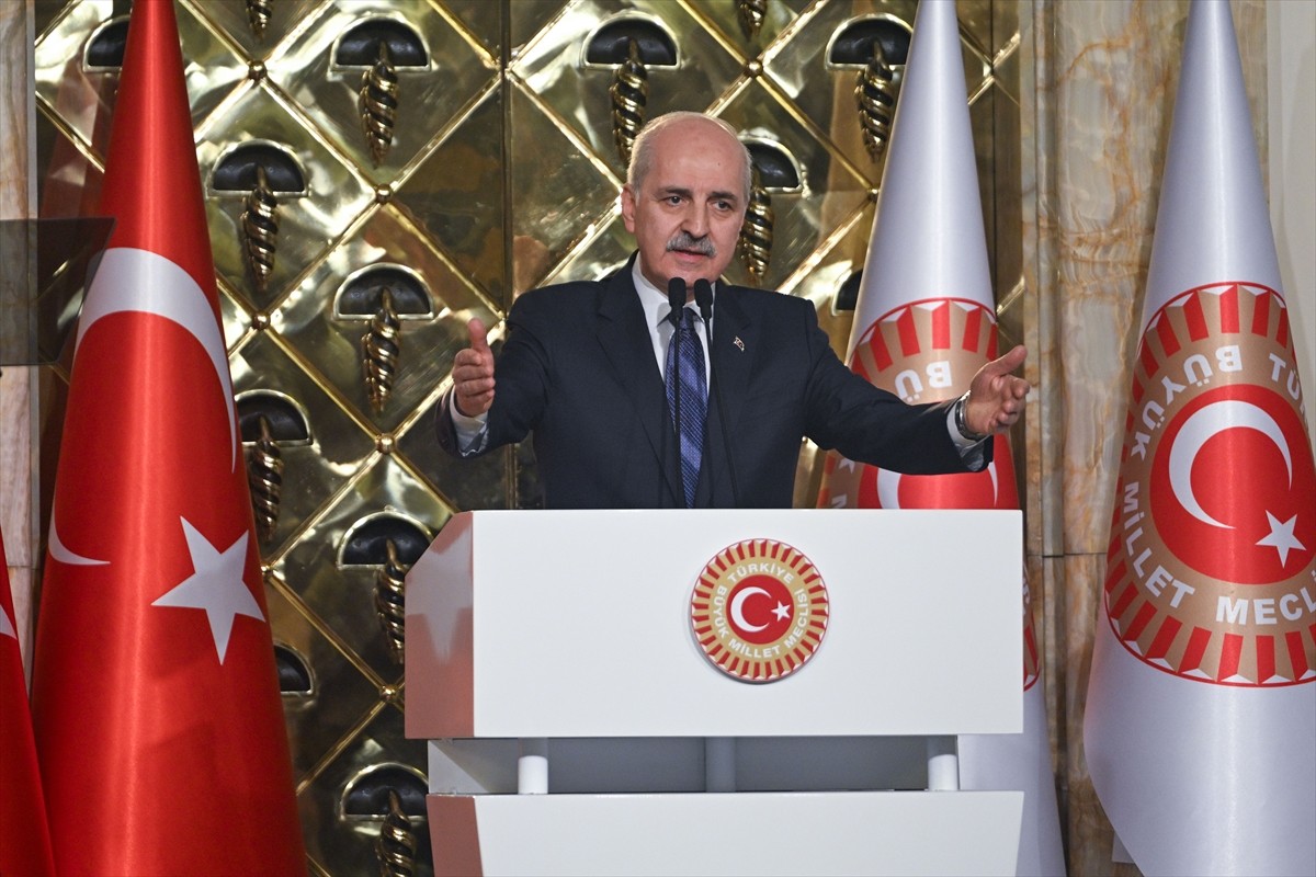 TBMM Başkanı Numan Kurtulmuş, Cumhurbaşkanı Recep Tayyip Erdoğan'ın katılımıyla TBMM Şeref...